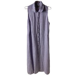 Flax Gingham Dress